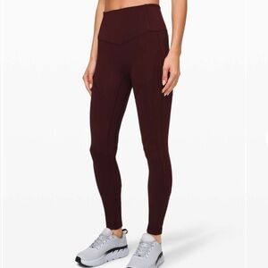 Lululemon All The Right Places Pant II 28 in Garnet Size 2
